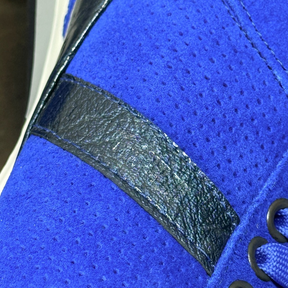 CR7 Cristiano Ronaldo Sneakers Mens 42 Blue Suede Perforated Portugal Luxury - Picture 6 of 10